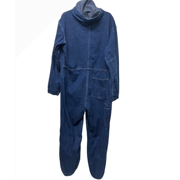 SIZE 44 Vintage SETLOW & Sons Coveralls Boilersuit Denim Indigo Jumpsuit - Picture 7 of 8